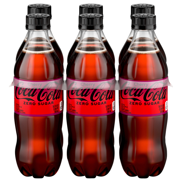 Coca Cola Cherry Zero Sugar Pack Oz Bottles Products Lowes