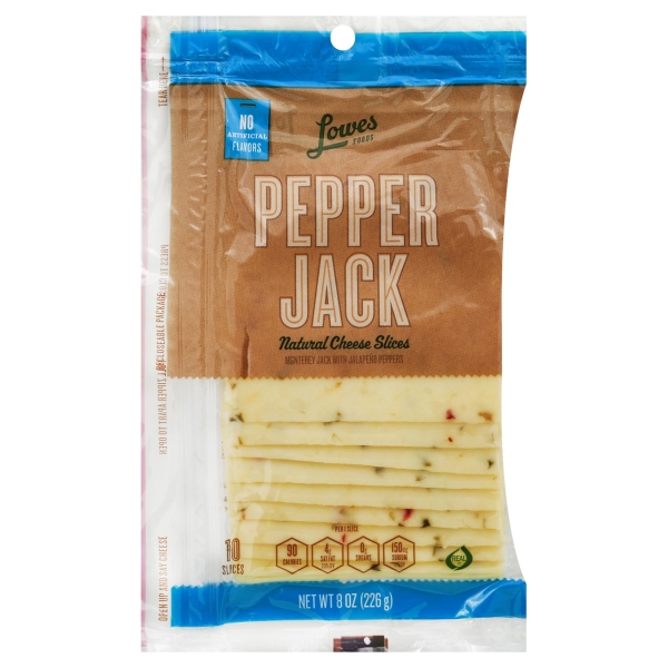 Lowes Foods Pepper Jack Cheese Slices Products Lowes Foods To Go