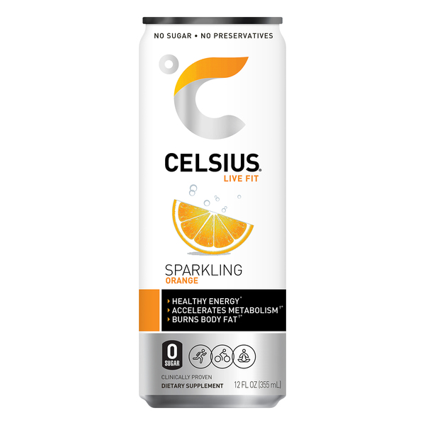 Celsius Sparkling Orange Fitness Drink Products Lowes Foods To Go