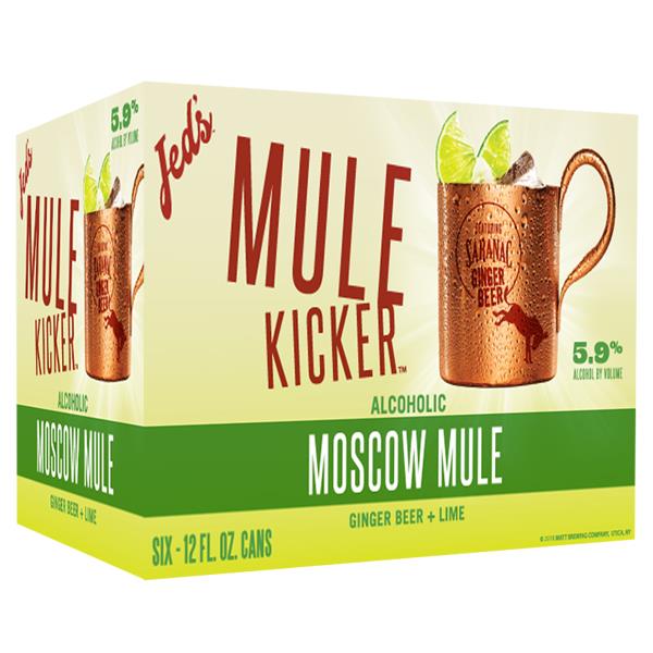Jed's Mule Kicker Ginger Beer + Lime Moscow Mule 6 Pack 12oz Cans