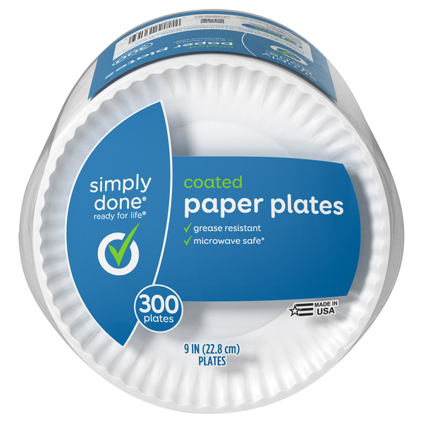 Simply Done Coated Paper Plate 9In | Products | Lowes Foods To Go ...