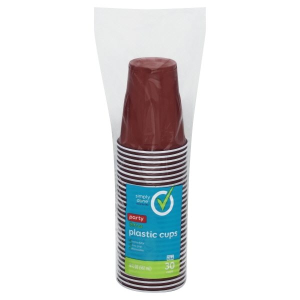 Simply Done Plastic Assorted Cups