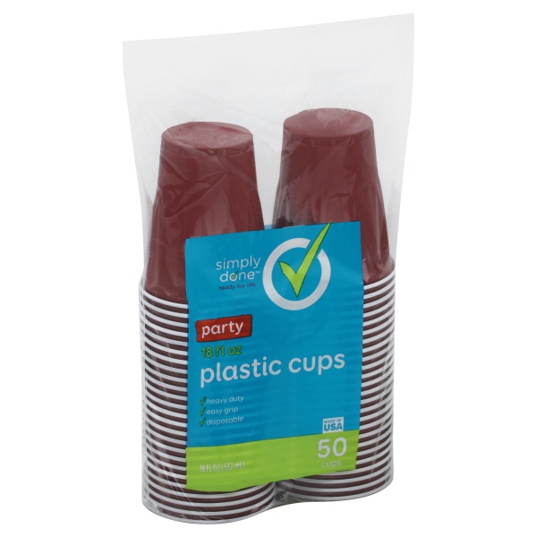 Simply Done Plastic Assorted Cups