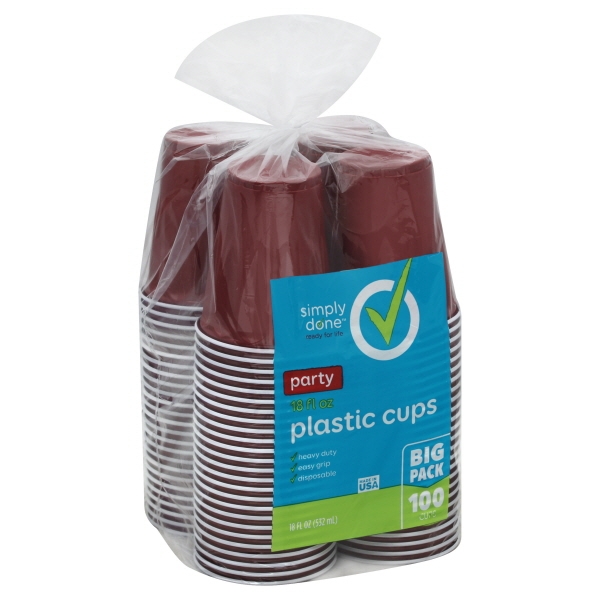 Simply Done Plastic Assorted Cups