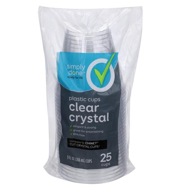 Simply Done Crystal Clear Cups
