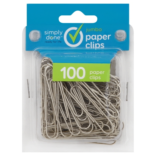 Simply Done Large Vinyl Paper Clips