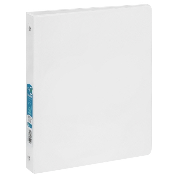 Simply Done Binder Vinyl 1 Inch White