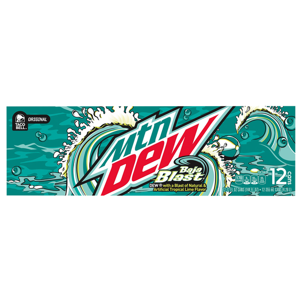 Mountain Dew Baja Blast 12Pk 12 Oz | Products | Lowes Foods To Go ...