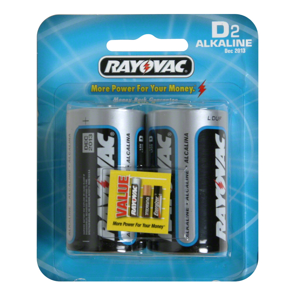 Rayovac D Batteries 2 Pack