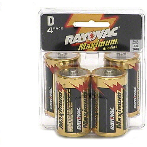 Rayovac D Batteries 4 Pack