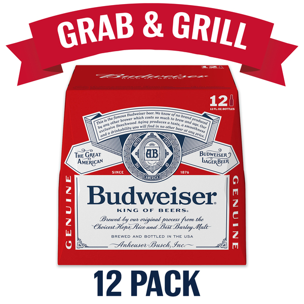 Budweiser 12pk 12oz Bottles Products Lowes Foods To Go Local And