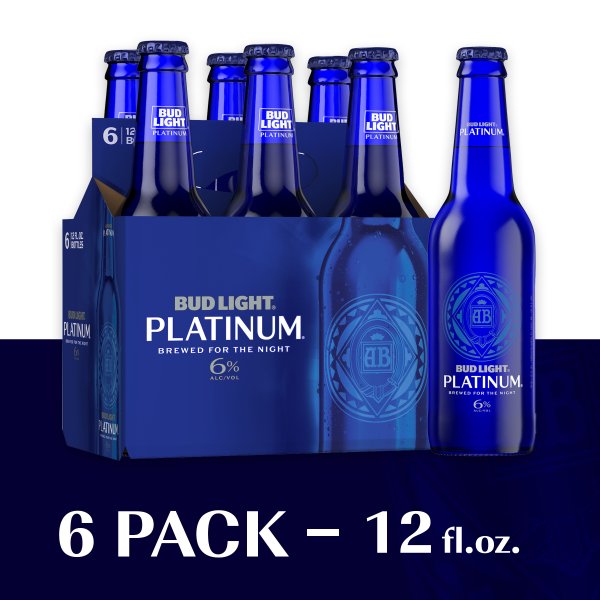 Bud Light Platinum 6Pk 12Oz Bottles