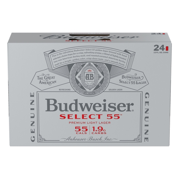 Budweiser Select 55 24Pk 12Oz Cans