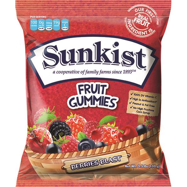 Sunkist Berry Blast Gummies (Where Available)