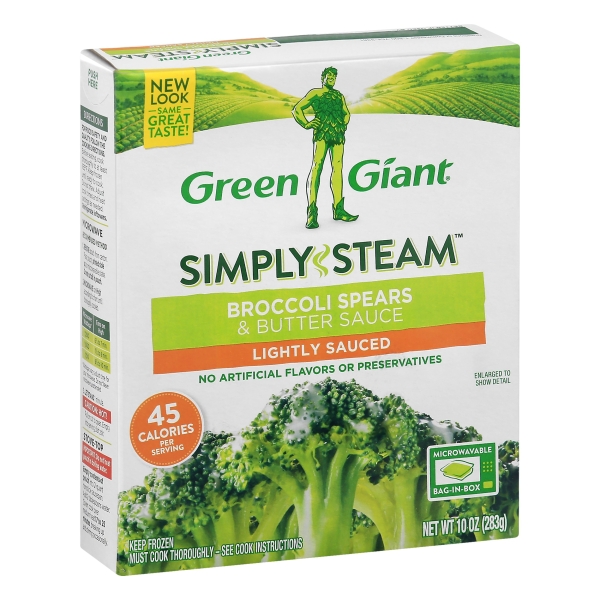 Green Giant Steamers Frozen Vegetables Broccoli Spears in Butter Sauce