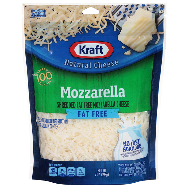 Kraft Fat Free Shredded Mozzarella Cheese | Products | Lowes Foods To ...