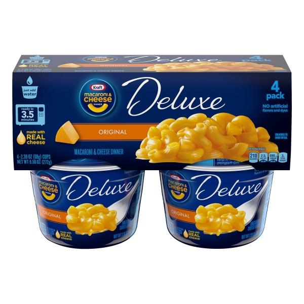 Kraft Deluxe Original Macaroni & Cheese Cups 4Pk | Products | Lowes ...