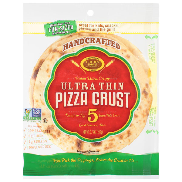 Golden Home Ultra Thin Pizza Crust | Products | Lowes Foods To Go ...