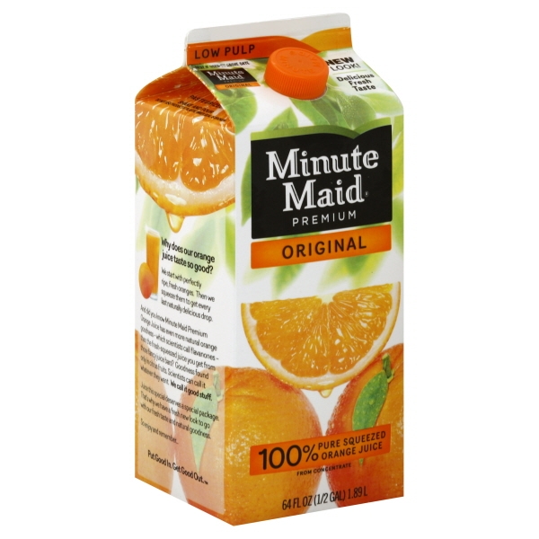Minute Maid Premium Orange Juice Low Pulp