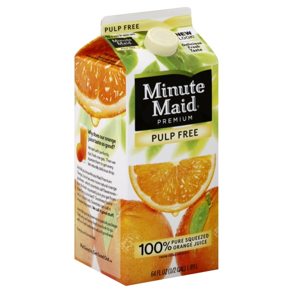 Minute Maid Premium Orange Juice No Pulp