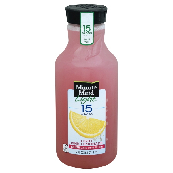 Minute Maid 15 Cal Light Pink Lemonade