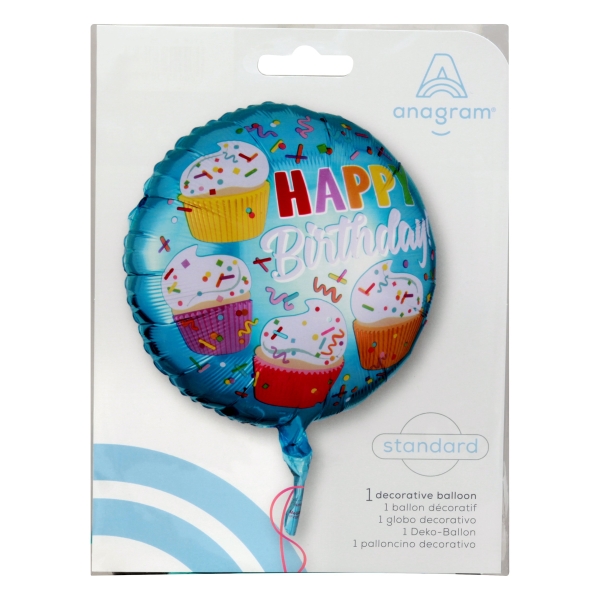 Happy Birthday Cupcake Fun Balloon