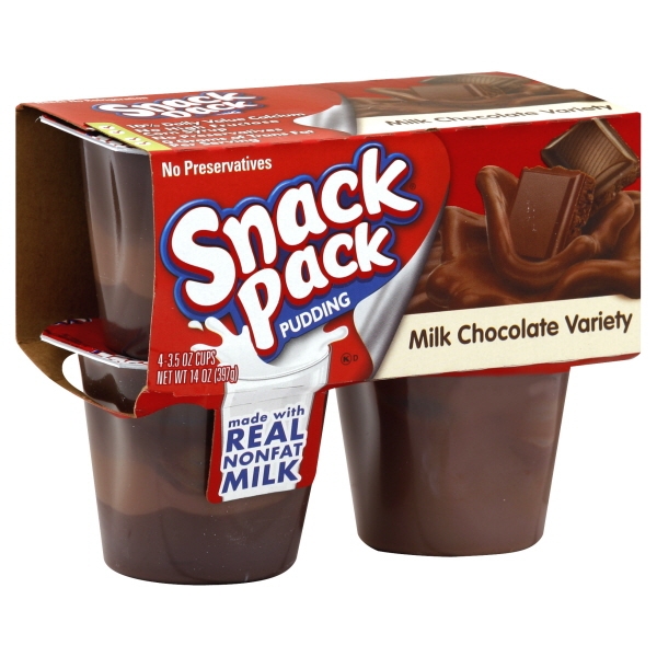 Hunts Pudding Snack Pack Swirl Variety 4Pk