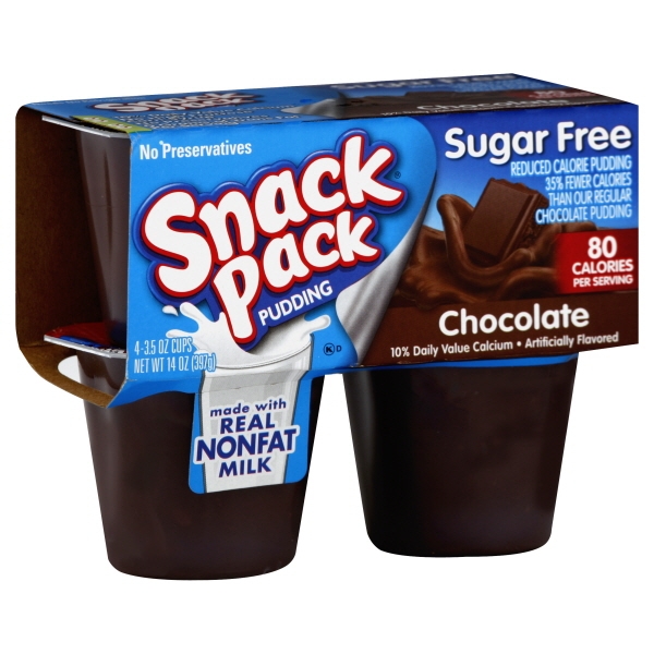 Hunts Snack Pack Chocolate No Sugar