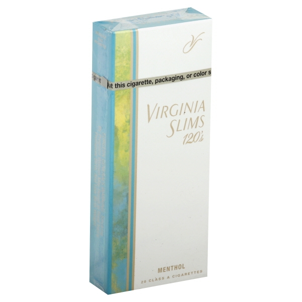 Virginia Slims 120 Menthol Gold Pack Box | Products | Lowes Foods To Go ...