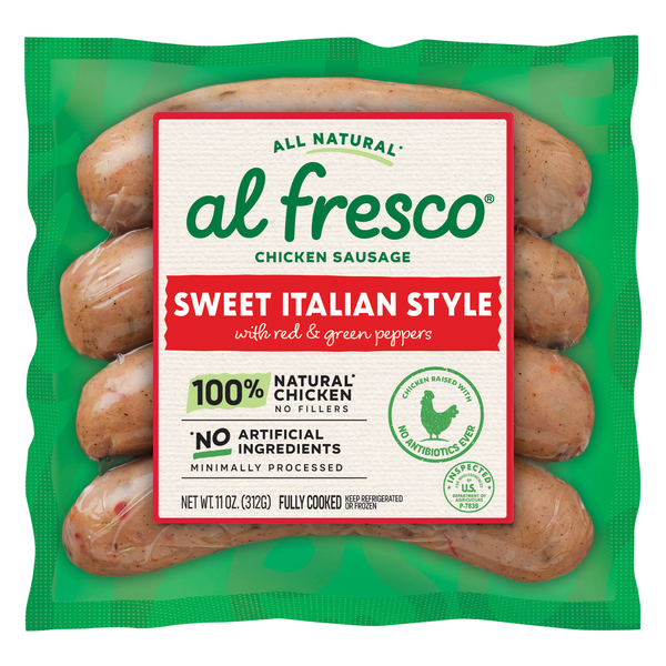 Al Fresco Sweet Italian Style Chicken Sausage Products Lowes Foods To Go Local And Fresh