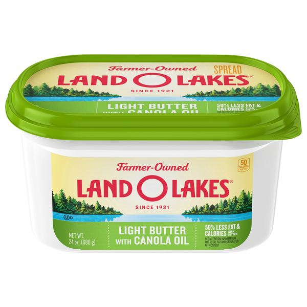 Land O Lakes Light Butter With Canola Oil Tub | Products | Lowes Foods ...