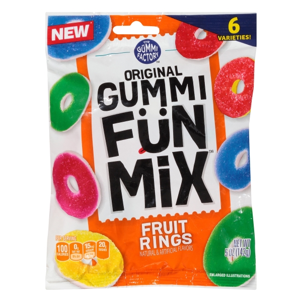 Gummi Factory Fun Mix Fruit Gummy Rings (Where Available)