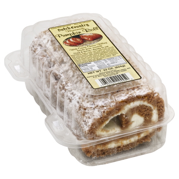 Dutch Apron Bakery Pumpkin Cake Roll With Cream Cheese Filling