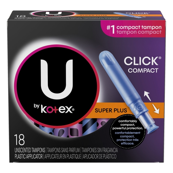U By Kotex Click Tampons Super Plus Compact 16 ct