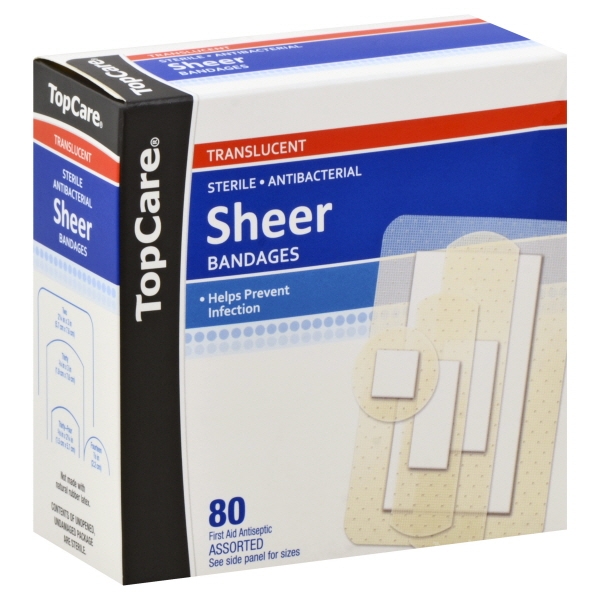 Top Care Sheer Bandages 4 Assorted Sizes | Products | Lowes Foods To Go ...