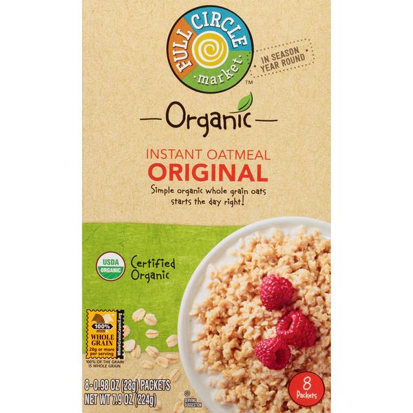 Full Circle Organic Instant Oatmeal Original 8Pk | Products | Lowes ...