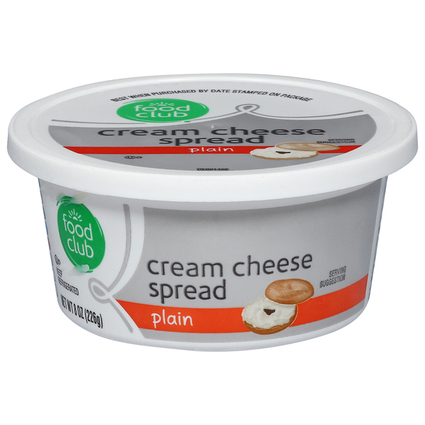 Food Club Plain Cream Cheese Spread 8 OZ | Products | Lowes Foods To Go ...