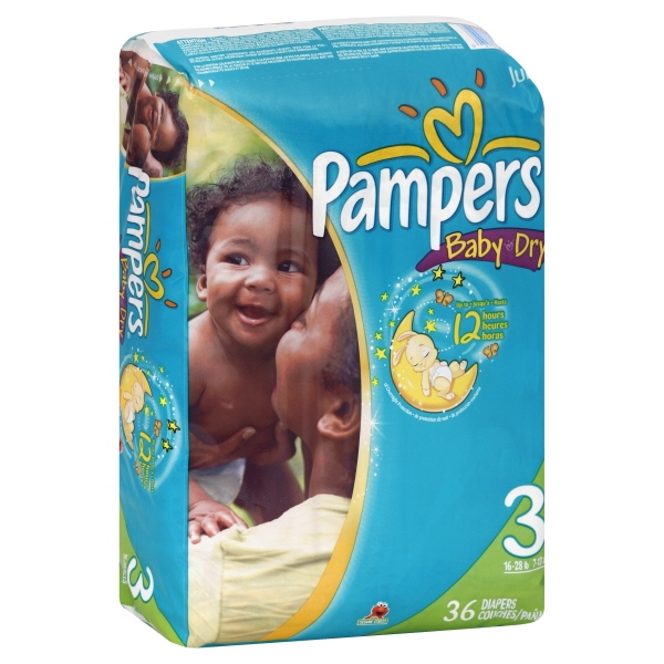Pampers Diapers Baby Dry Size 3 32Ct