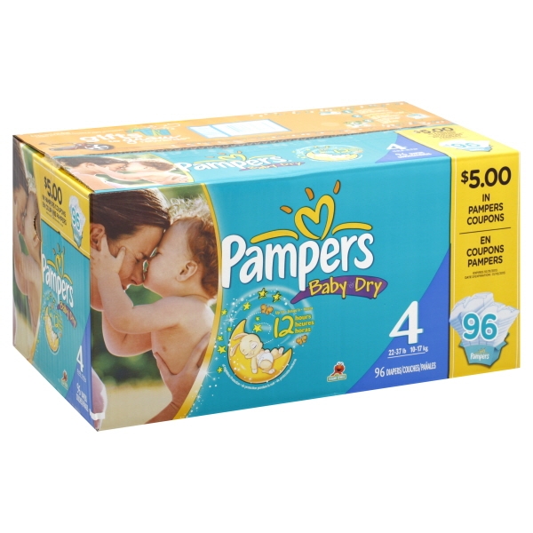 Pampers box shops size 4