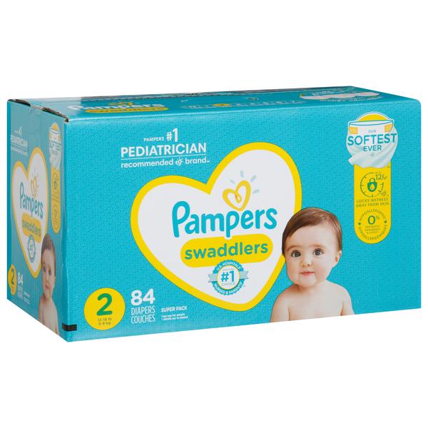 Pampers Swaddlers Size 2 Diapers | Products | Lowes Foods To Go - Local ...