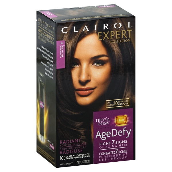 Clairol Age Defy 4 Dark Brown Permanent Hair Color