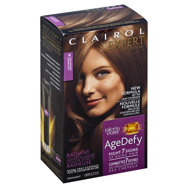 Clairol Expert Collection Age Defy #6 Light Brown