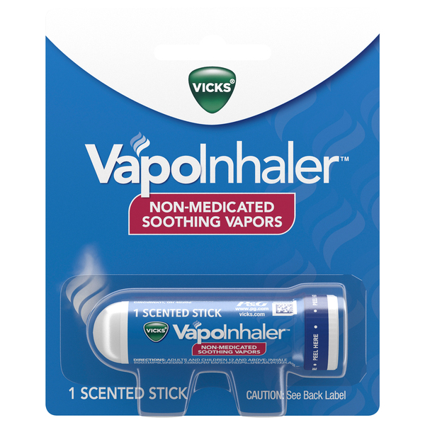 Vicks Vapo Portable Nasal Inhaler Non-Medicated Menthol Scent ...