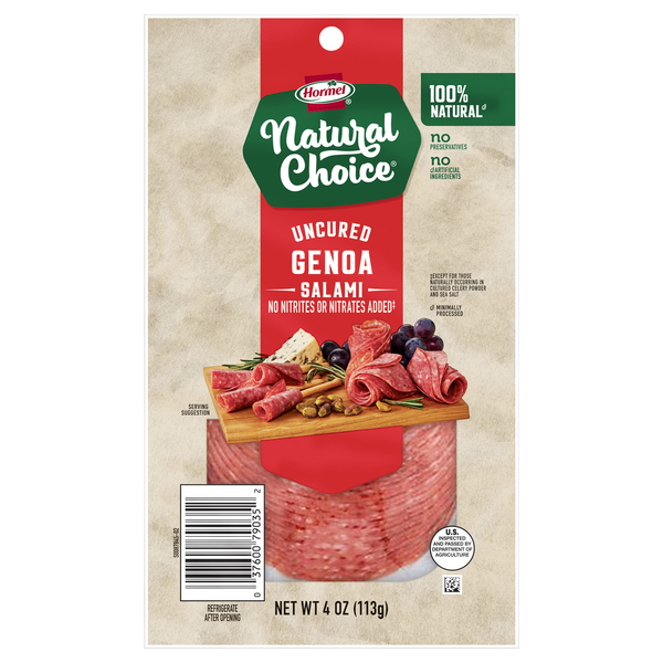 Hormel Natural Choice Sliced Genoa Salami