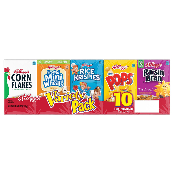 Kelloggs Cereal Variety Pack 10Pk .96Oz | Products | Lowes Foods To Go ...