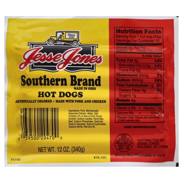 Jesse Jones Hot Dogs Southern Brand