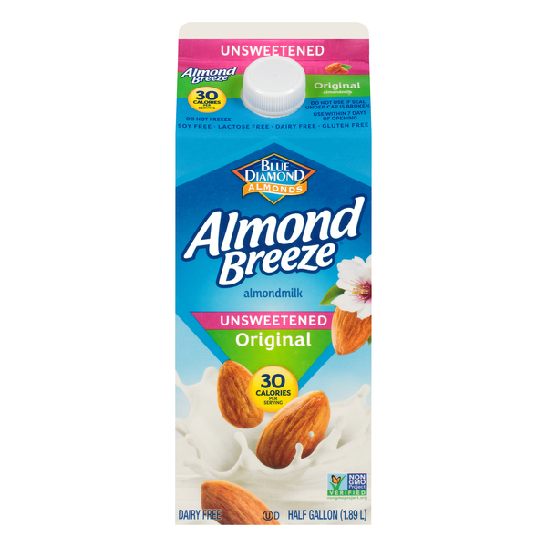 Almond Breeze Unsweetened Original Almondmilk - Myrtle Beach GroceriesAhead