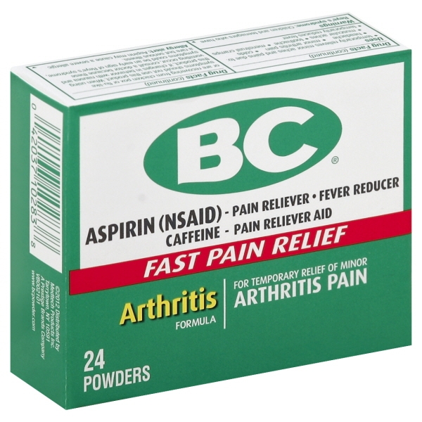 BC Aspirin Arthritis Pain Relief Powders
