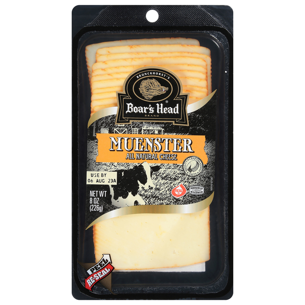 Boars Head Pre Sliced All Natural Muenster Cheese Products Lowes Foods To Go Local And