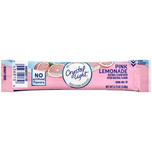 Crystal Light Natural Pink Lemonade On The Go